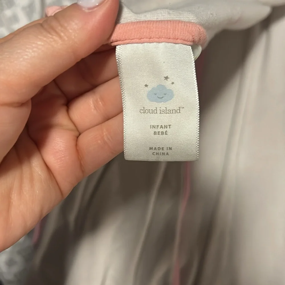 5 Cloud Island Cozy Pink Hooded Baby Towels